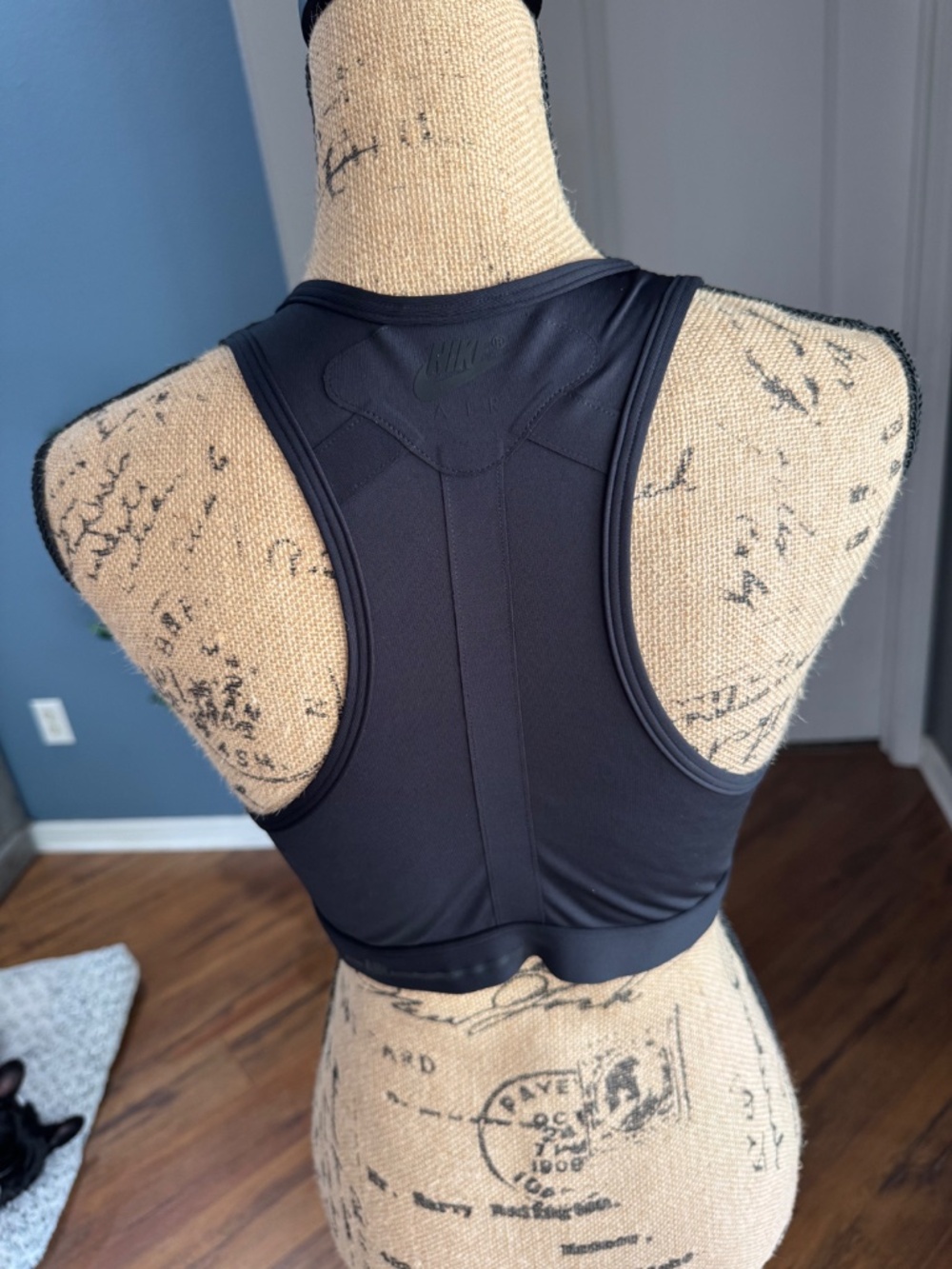 Nike Air Black Lace-Up Cropped Tank Top Women's Size Large - Picture 7 of 12